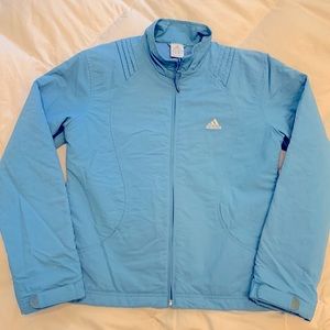 ADDIDAS Women’s genuine 3 stripes jacket light blue